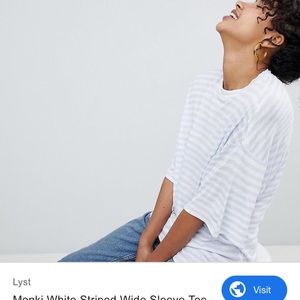 Asos striped blue tee